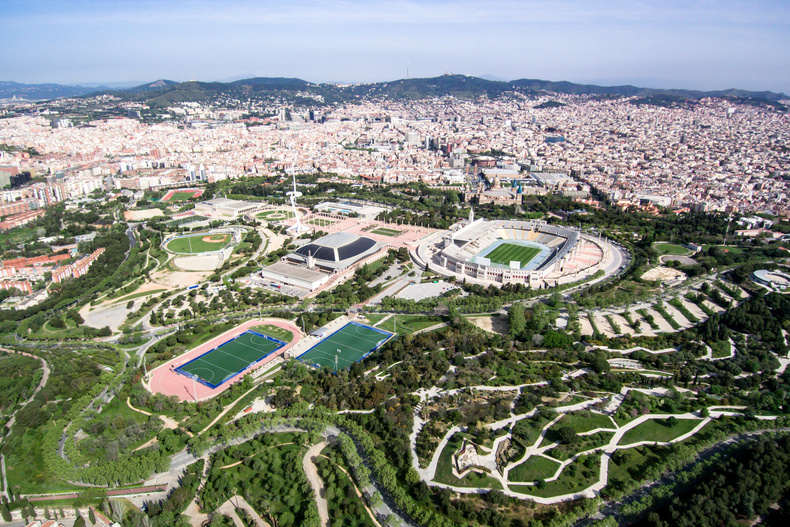 General View of Montjuic. Barcelona