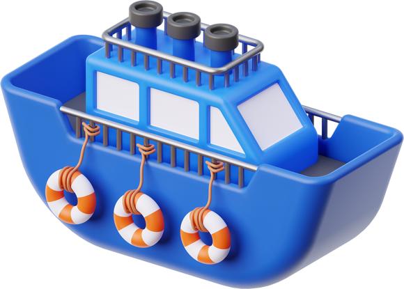 Boat 3D icon